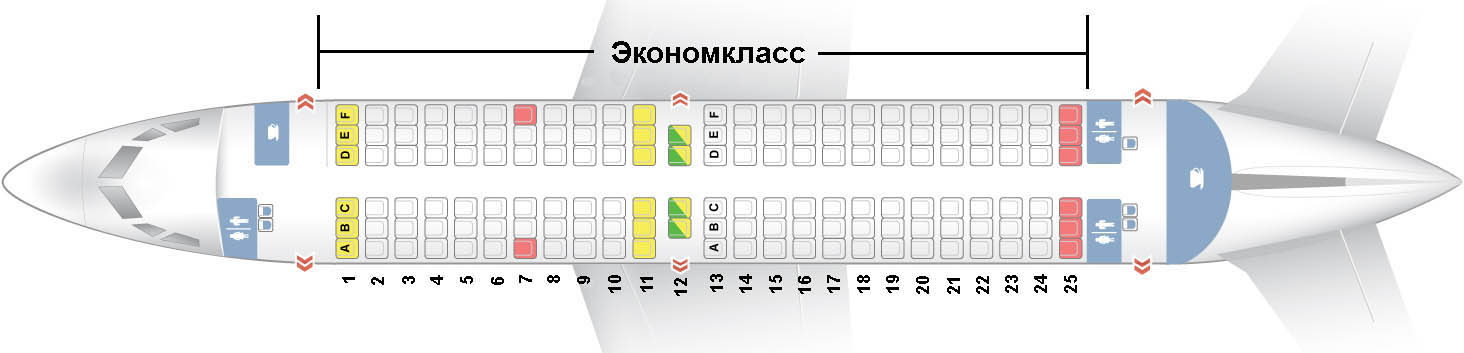 ✈ Самолёт Боинг 737-700: Нумерация Мест В Салоне, Схема.