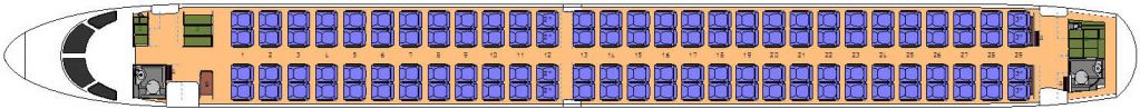 Embraer e195 белавиа схема салона